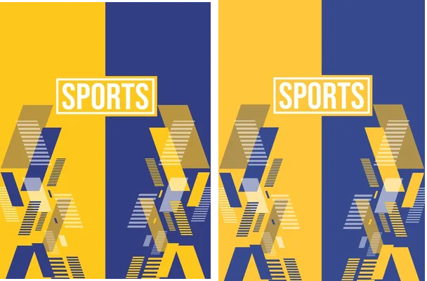 Sports Yellow Blue Fumix