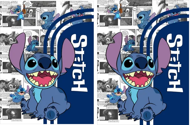 Stitch Comic Art Concept