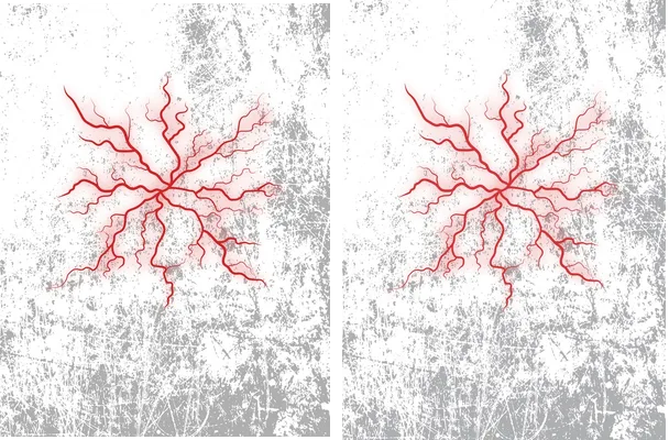 TCM GRUNGE DESIGN RED