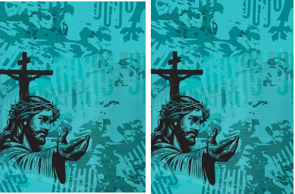Textura Jesus Vector 2024