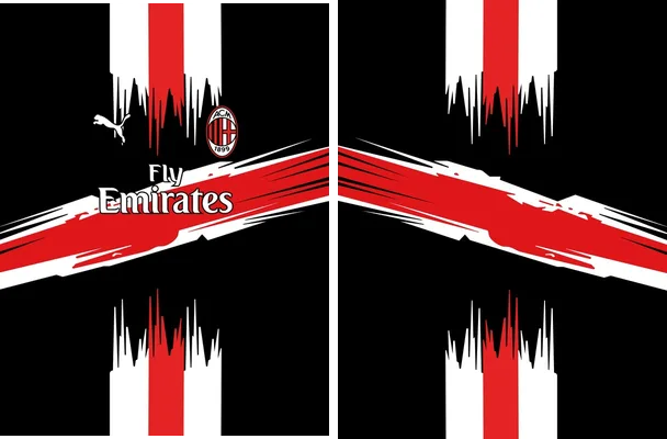 ac milan franjas design