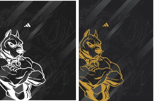 adidas dog dragon