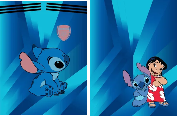 arsenal lilo y stich design