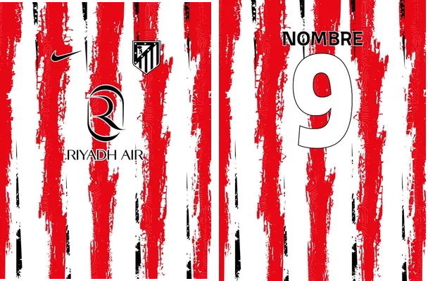 atletico de madrid red black grunge