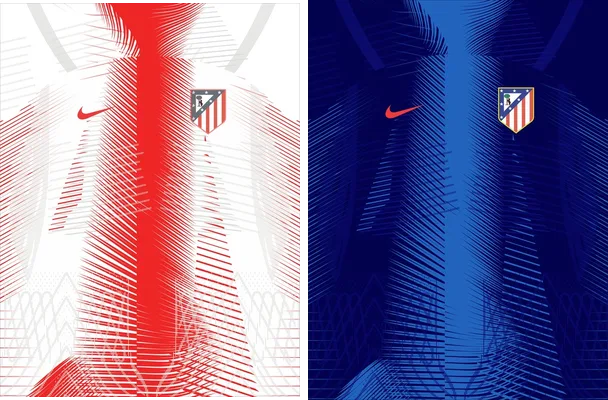 atletico madrid lines concept
