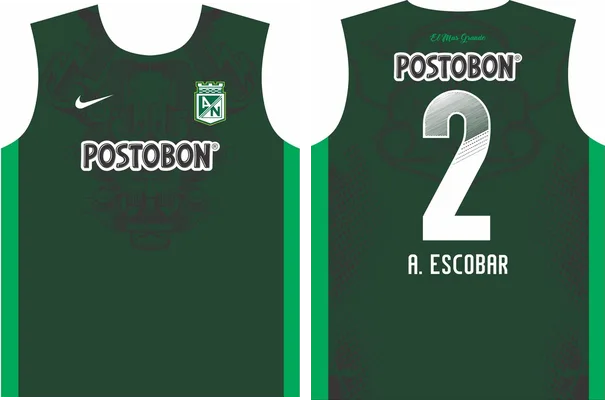 atletico nacional jersey vector
