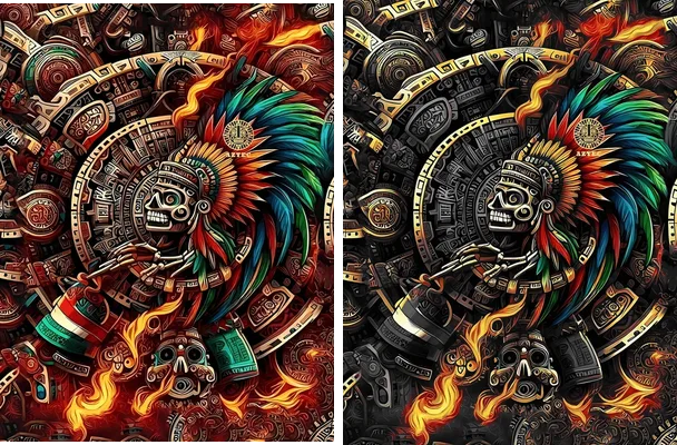 azteca gold design