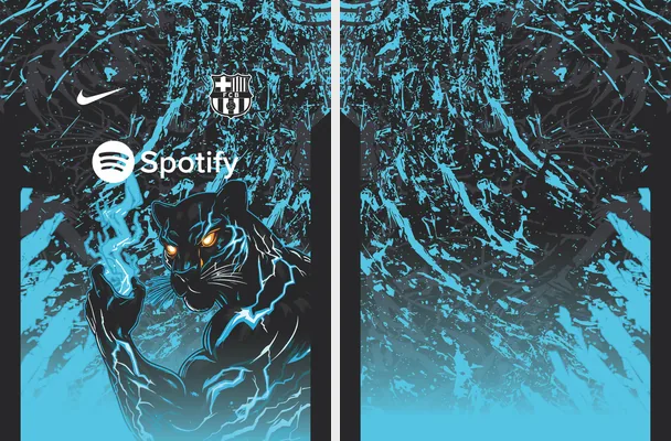 barcelona black panther blue