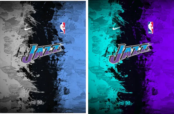 basketball concept duotono