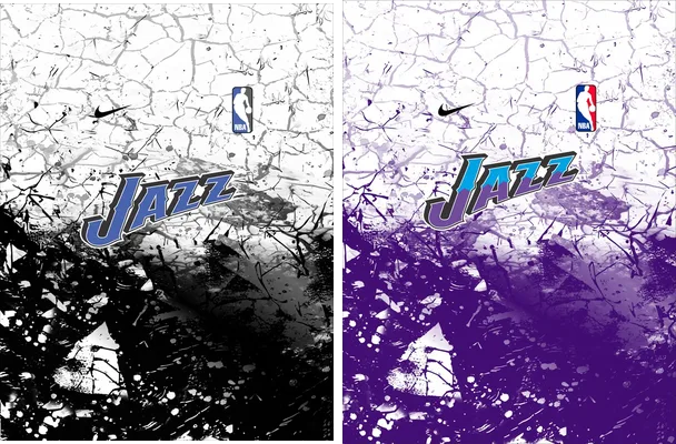 basketball concept jazz grunge