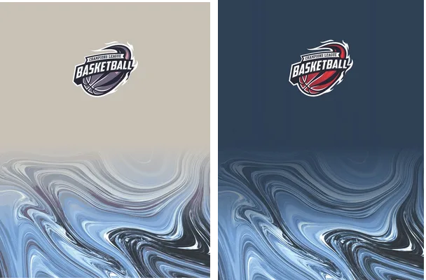 basketball degrade design 2