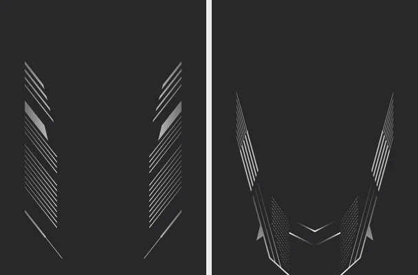 basketball design black line