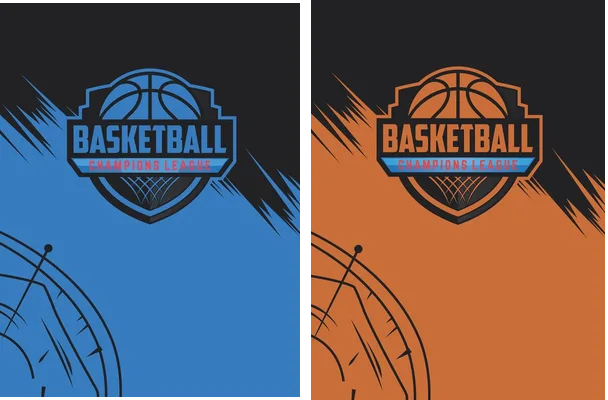 basketball design geometric