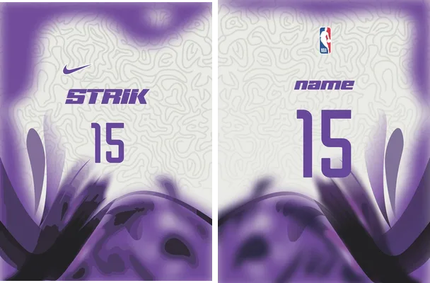 basketball purple design