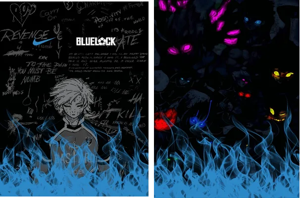 blue lock bastard blue fire