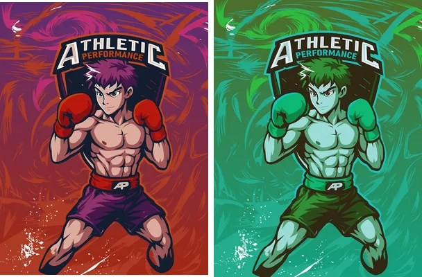 boxing anime man