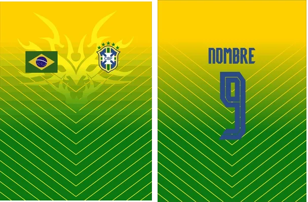 brasil green football jersey