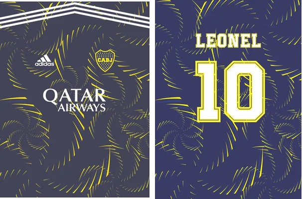 camiseta boca juniors personalizado
