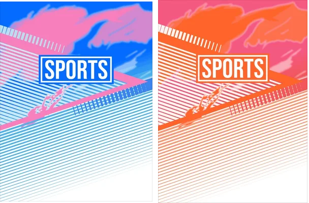 chinitos sports lines geometric