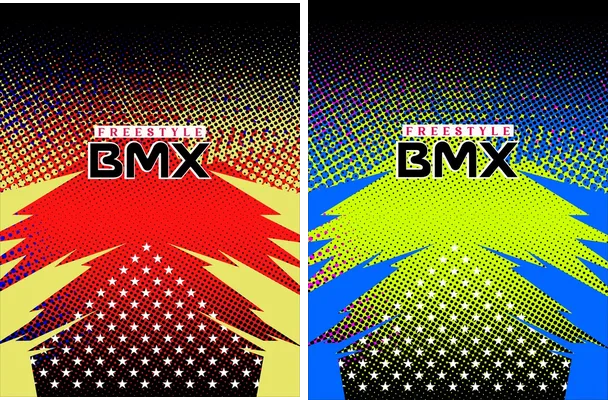 cliclismo bmx haftone concept