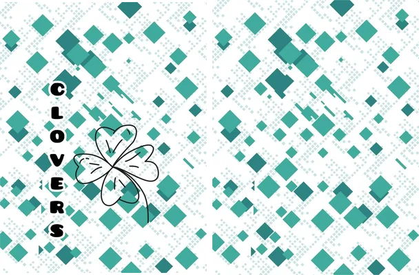 clovers geometric design