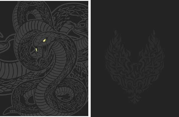 cobras black design