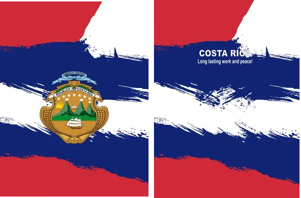 costa rica republic grunge