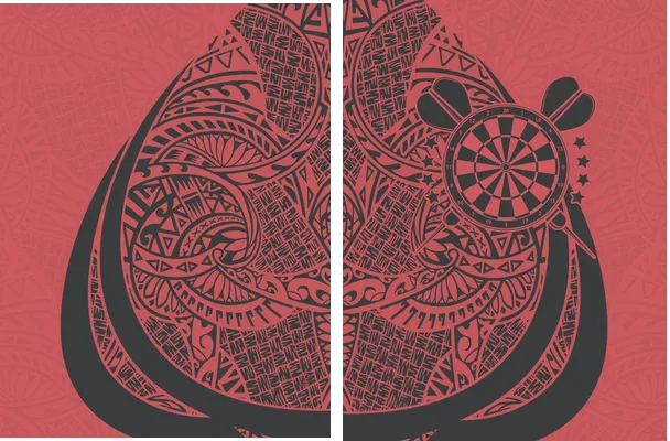 dardos design red