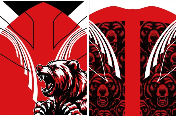 design oso pattern sports