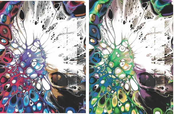 design pintura colorida