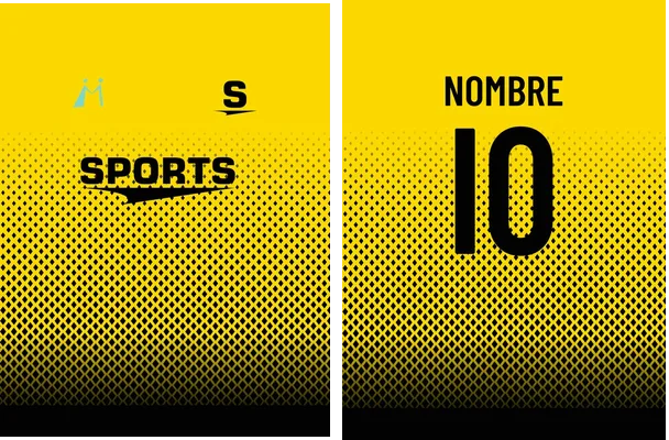 design yellow jersey vector