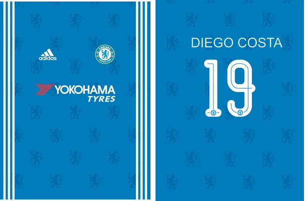 designs camiseta chelsea 2018 vector