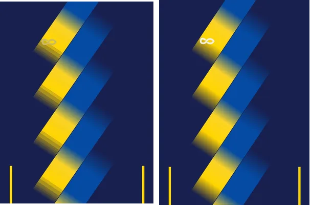 desings degrade yellow