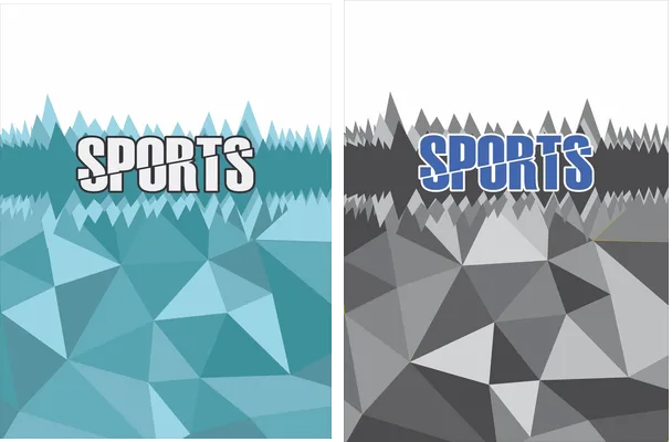 desings sports geometric degrade