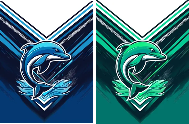 dolphins blue designs ia