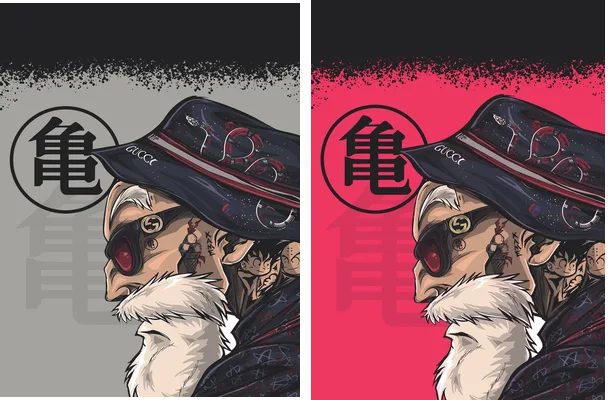 dragon ball roshi design