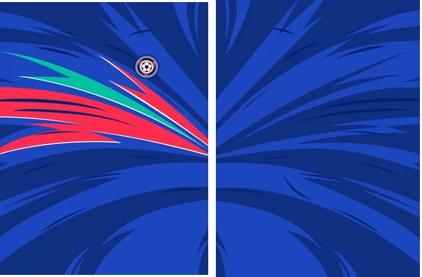 dream soccer concept blue
