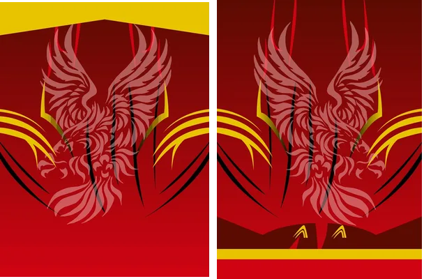 eagle dark red geo