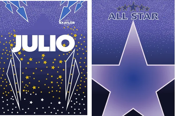 exatlon all star design 2022 vector download