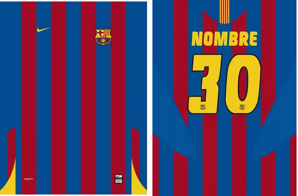 fc barcelona home kit 2005