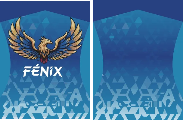 fenix blue geometrico