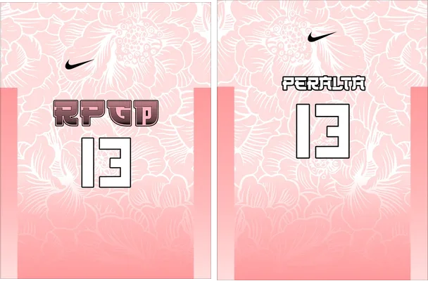 floral design basketball concept