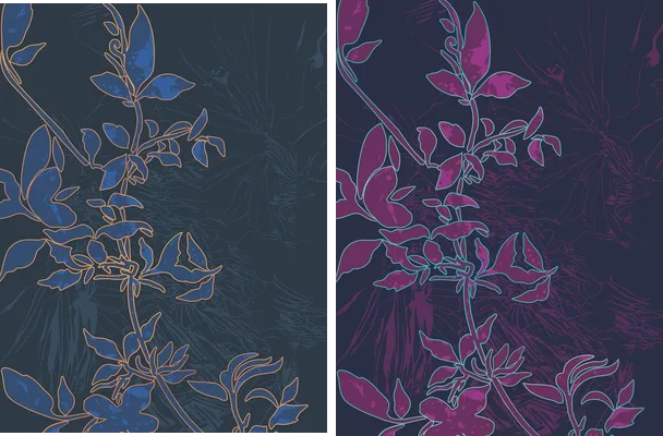 flowers abstract design