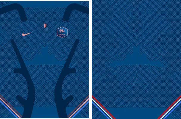 france football team blue concept
