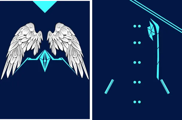 free fire traje angelical