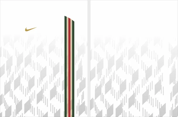 geometric pattern sports white