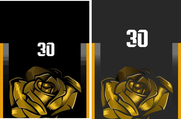 goden rose design