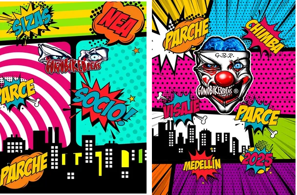 gonobikerreas comic pop