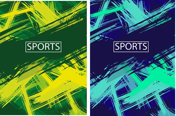 grunge green sports