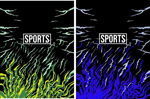 grunge sports green